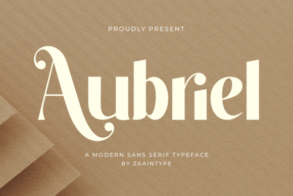 Aubriel: A Sans Serif Typeface for Modern Editorial Design