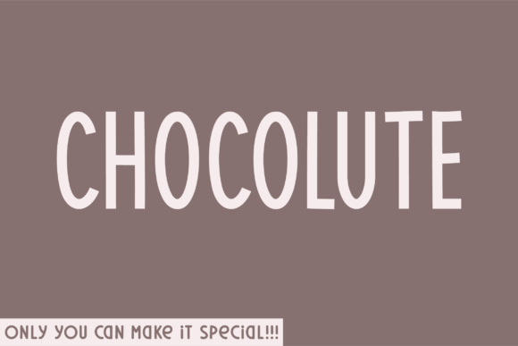 Chocolute: A Handwritten Sans Serif Font for Web Design