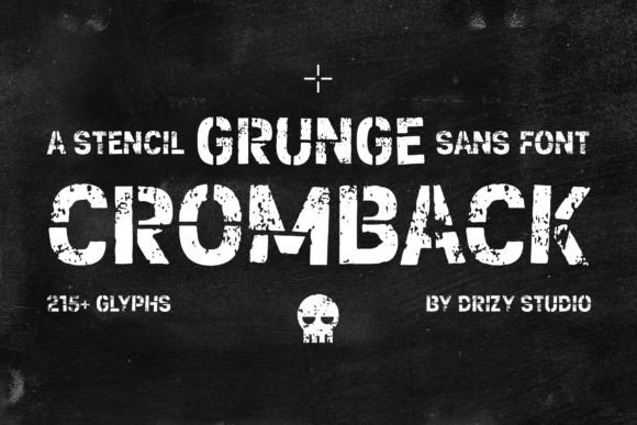 Cromback: A Rustic Sans Serif Font for Editorial Design