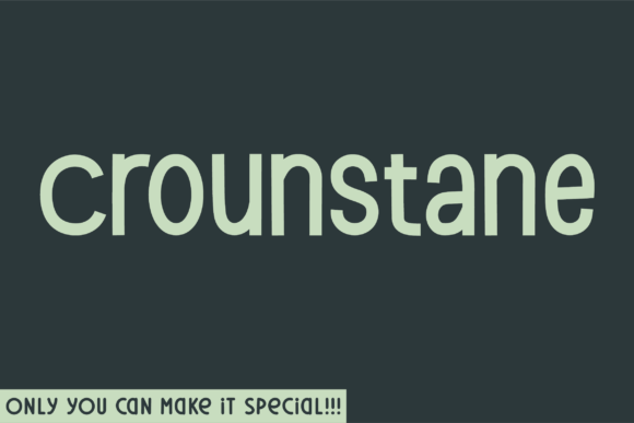 Crounstane: The Handcrafted Sans Serif Font for Bold Campaigns