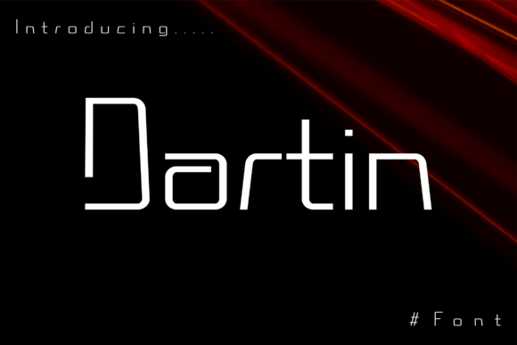 Dartin: The Ultimate Techno-Inspired Typeface