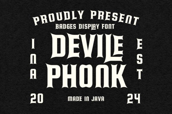 Devile Phonk Typeface for Bold Branding