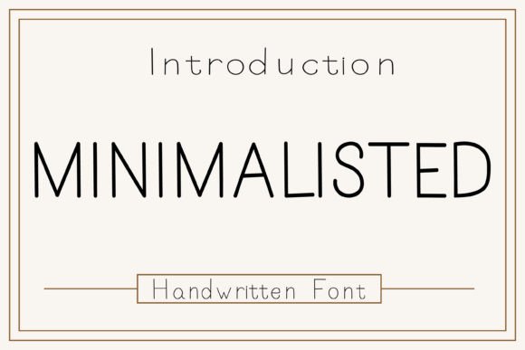 Minimalisted Font for Joyful Branding