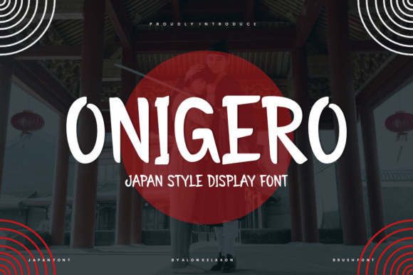 Onigero Font for Bold Handmade Branding
