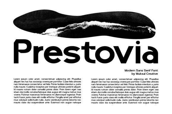 Prestovia Typeface for Elegant Branding