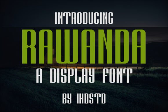 Rawanda: A Bold Display Font for Modern Branding