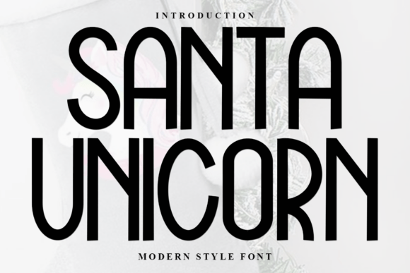 Santa Unicorn Font for Friendly Business Branding