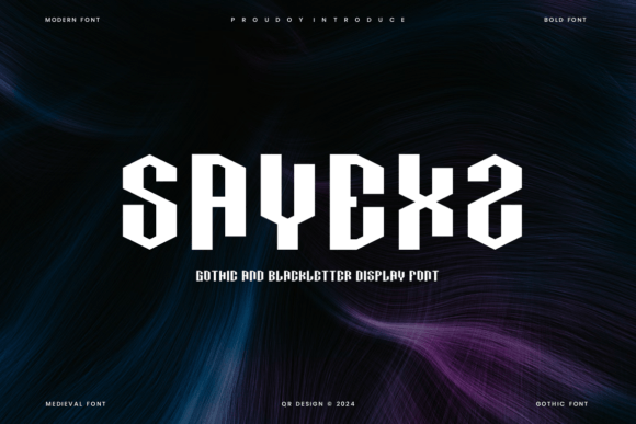 Sayexz: A Bold Gothic Typeface for Editorial Impact