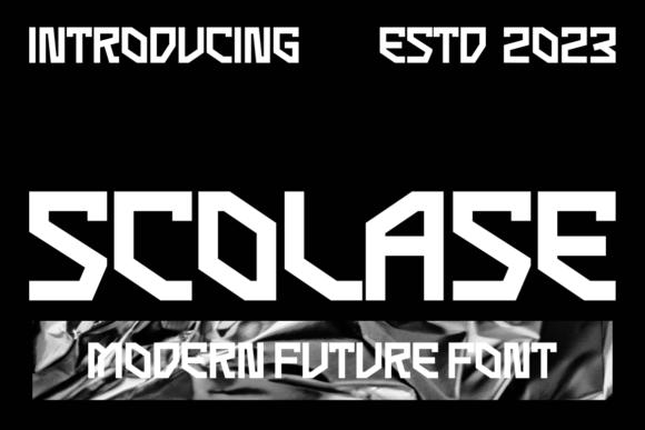 Scolase: A Modern Futuristic Typeface for Bold Branding