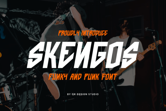 Skengos Typeface for Bold Web Headers