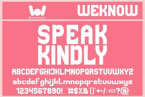 Speak Kindly: A Versatile Sans Serif Typeface for Modern Branding
