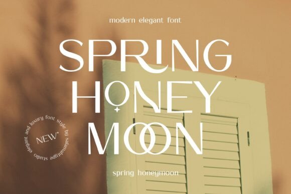 Spring Honeymoon Font for Elegant Maker Designs