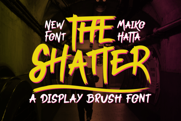 The Shatter: A Modern Brush Typeface for Bold Branding