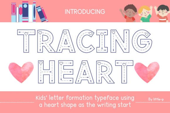 Tracing Heart Font for Branding