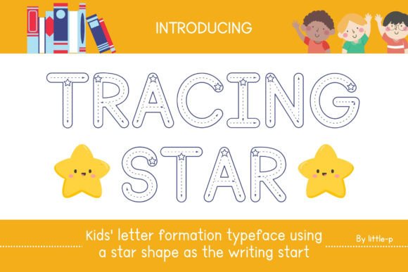 Tracing Star Font for Playful Web Design