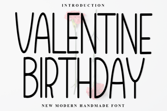 Valentine Birthday Font for Crafters